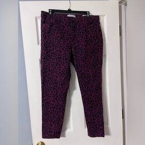 Social Standard by Sanctuary Cheetah Pants - Ankle Skinny - size 14